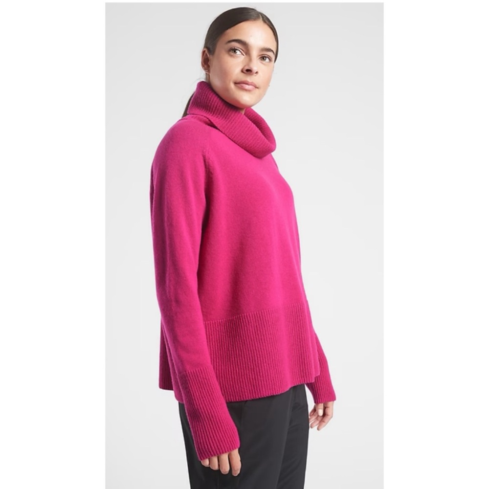 Athleta Alpine Turtleneck Sweater in Pink